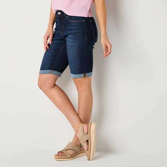 St. John's Bay Womens 11" Mid Rise Bermuda Short