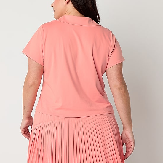 Xersion EverUltra™-Lite Plus Womens Short Sleeve Polo Shirt