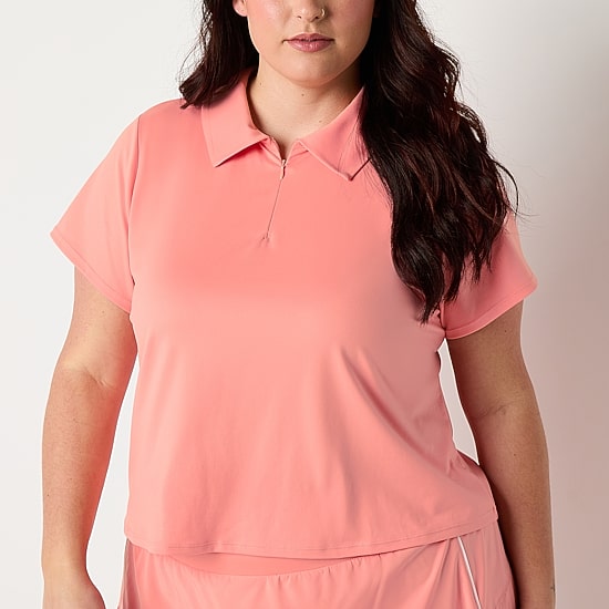 Xersion EverUltra™-Lite Plus Womens Short Sleeve Polo Shirt