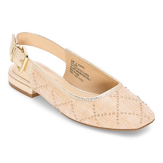 Liz Claiborne Deirdra Womens Square Closed Toe Ballet Flats