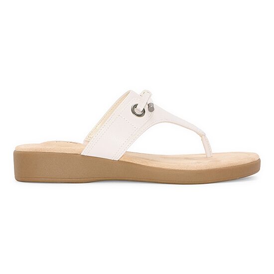 St. John's Bay Womens Arden T-Strap Flat Sandals