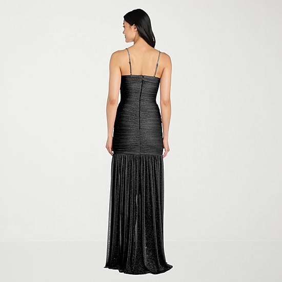 Morgan & Co. Womens Juniors Straight Neck Sleeveless Glitter Bodycon Dress