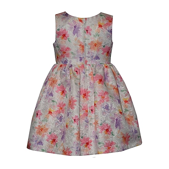 Bonnie Jean Toddler Girls Puffed Floral 2-pc. Dress Set