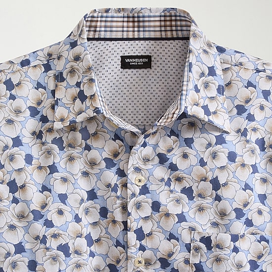 Van Heusen Originals Mens Short Sleeve Regular Fit Button-Down Shirt