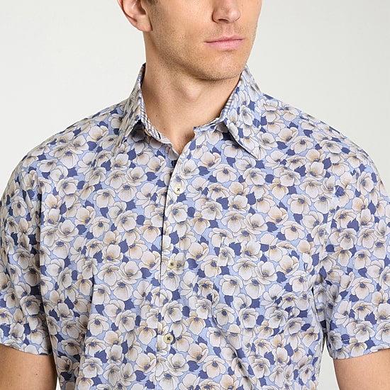 Van Heusen Originals Mens Short Sleeve Regular Fit Button-Down Shirt