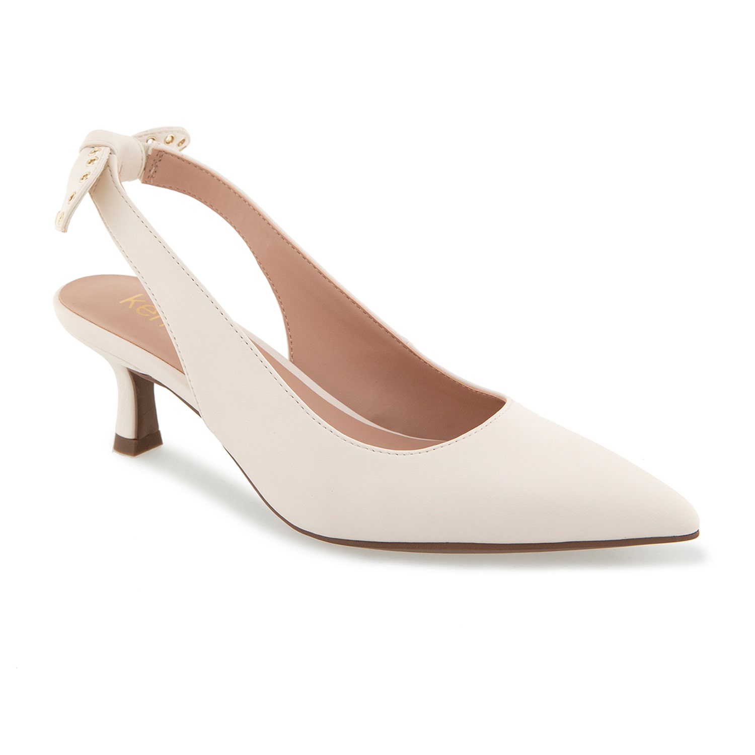 Kensie Olympia Womens Pointed Closed Toe Kitten Heel Pumps