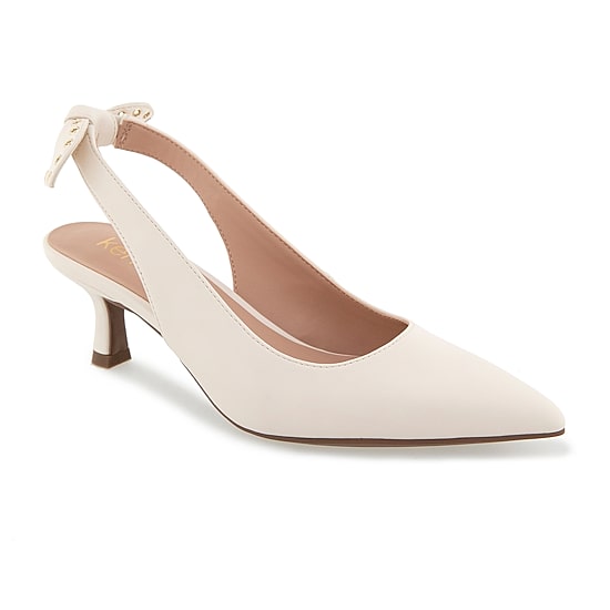 Kensie Olympia Womens Pointed Closed Toe Kitten Heel Pumps
