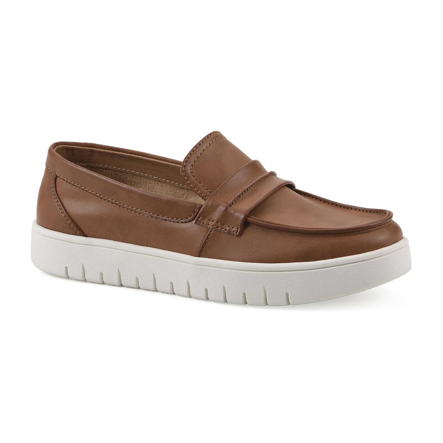 White Mountain Nocci Womens Almond Closed Toe Slip-On Shoe