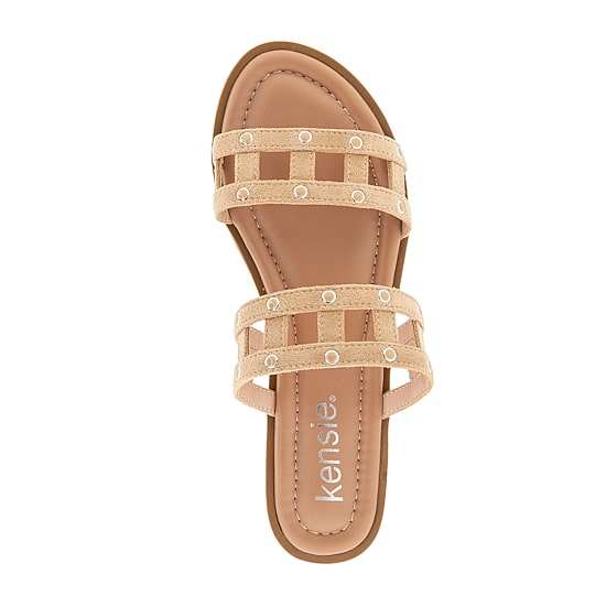 Kensie Womens Malory Flat Sandals