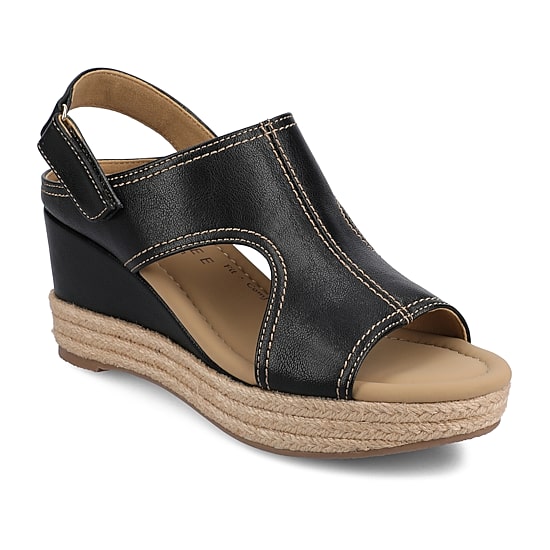 Journee Collection Womens Rayleigh Espadrille Wedge Sandals