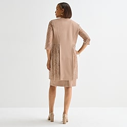 maya brooke lace jacket dress Maya Brooke Plus Size Short Jacket Dress 27367