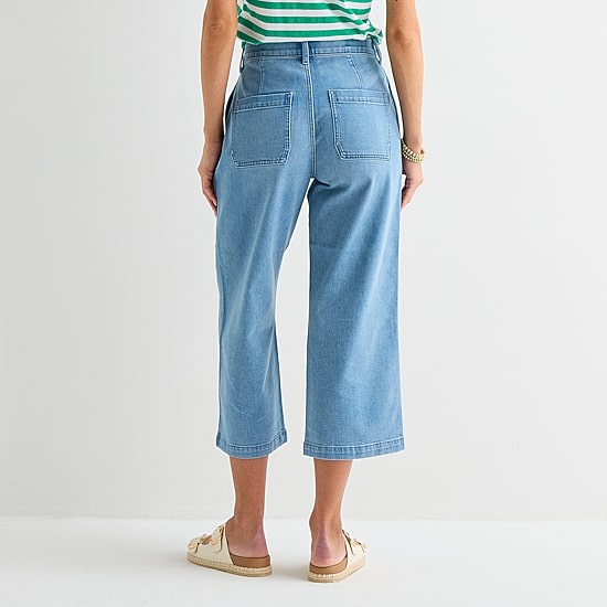 St. John's Bay Womens Tall High Rise Wide Leg Jean