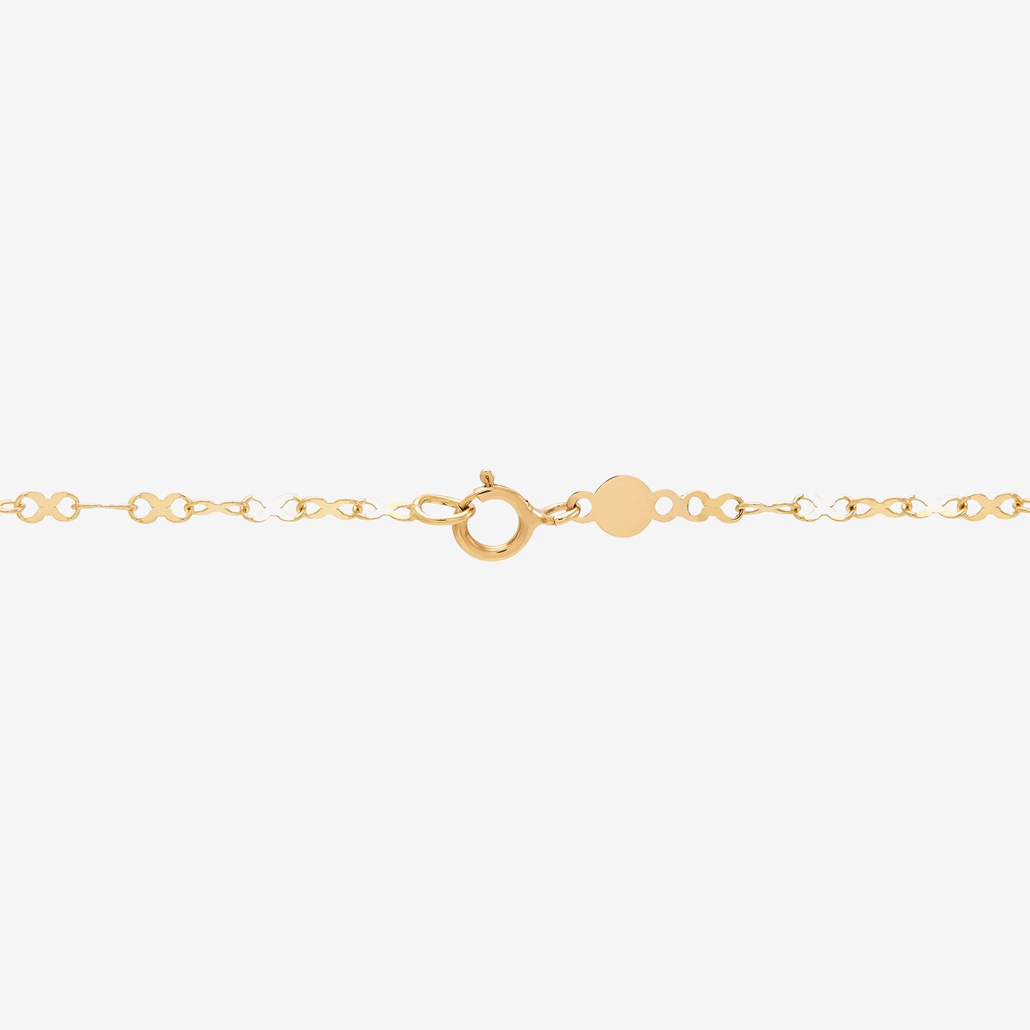 Made in Italy Womens 10K Gold Inch Link Chain Necklace