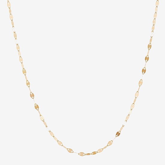 Gold Addiction Womens 10K Gold 18 Inch Chain Necklace