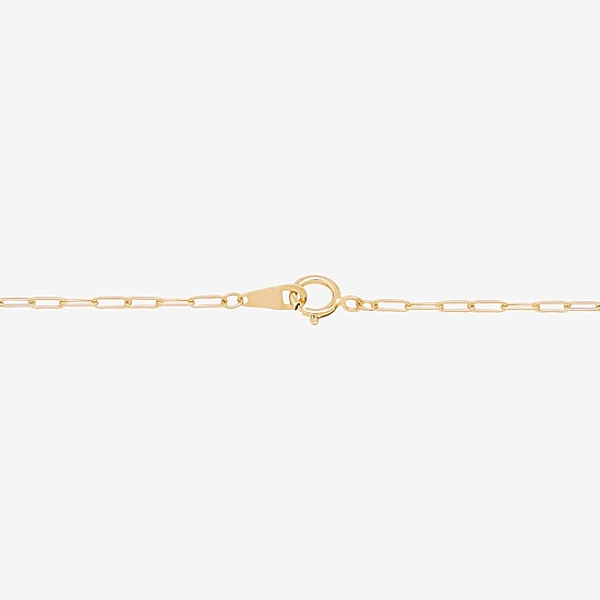 Gold Addiction Womens 10K Gold 7.25 Inch Solid Heart Chain Bracelet