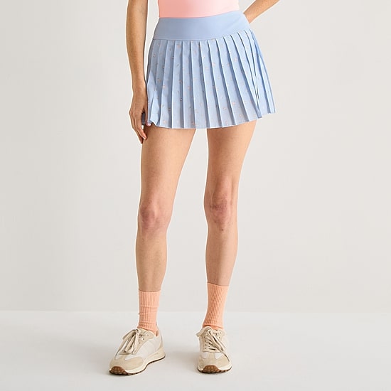 Arizona Womens Juniors Mid Rise Active Pleated Skirt