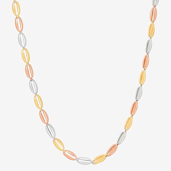 Limited Quantities! Womens 14K Gold 17 1/4 Inch Link Chain Necklace