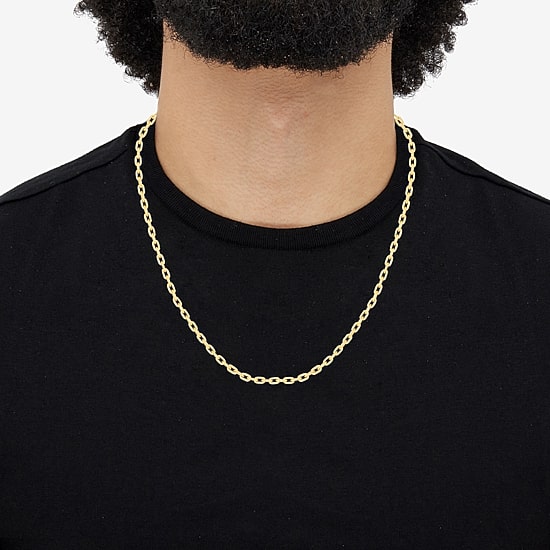 Limited Quantities! Womens 14K Gold 22 Inch Cable Chain Necklace