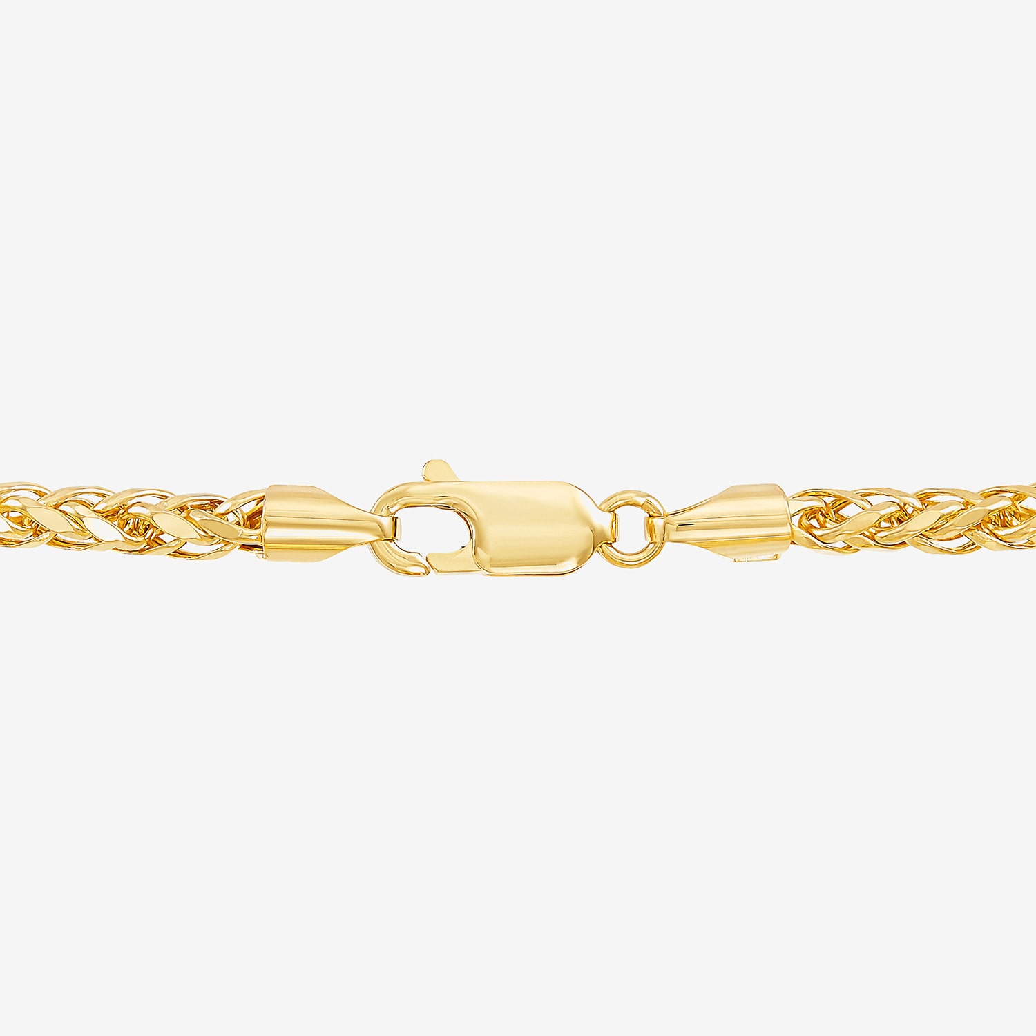 Limited Quantities! Womens 14K Gold 22 Inch Spiga Chain Necklace
