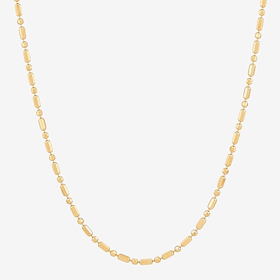 Limited Quantities! Womens 14K Gold 18 Inch Fashion Chain Necklace