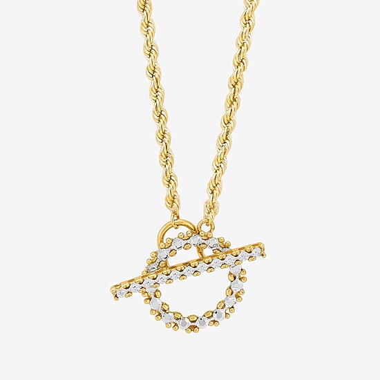 Limited Quantities! Womens 10K Gold 18 Inch Pendant Necklace