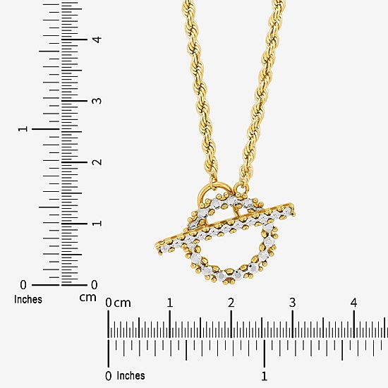 Limited Quantities! Womens 10K Gold 18 Inch Pendant Necklace