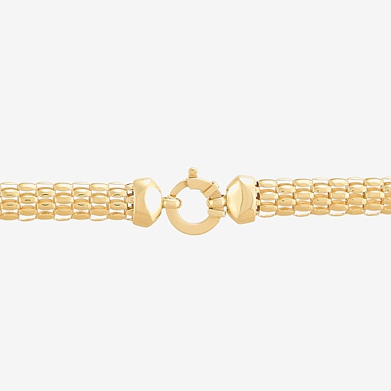 Limited Quantities! Womens 10K Gold 18 Inch Popcorn Chain Necklace