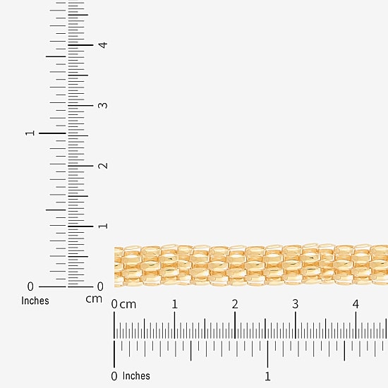 Limited Quantities! Womens 10K Gold 18 Inch Popcorn Chain Necklace