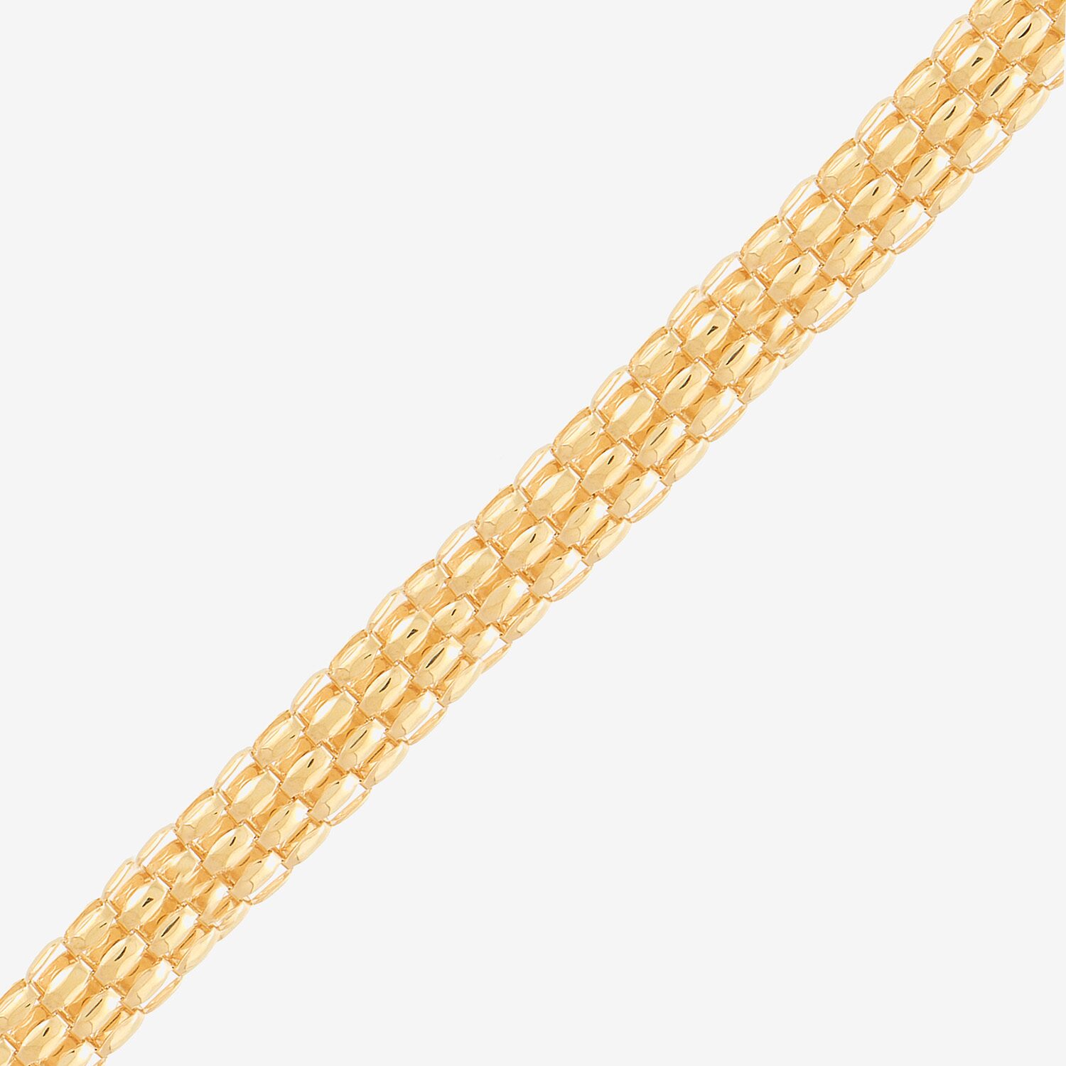 Limited Quantities! Womens 10K Gold 18 Inch Popcorn Chain Necklace