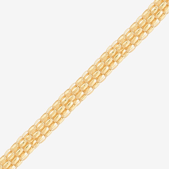Limited Quantities! Womens 10K Gold 18 Inch Popcorn Chain Necklace