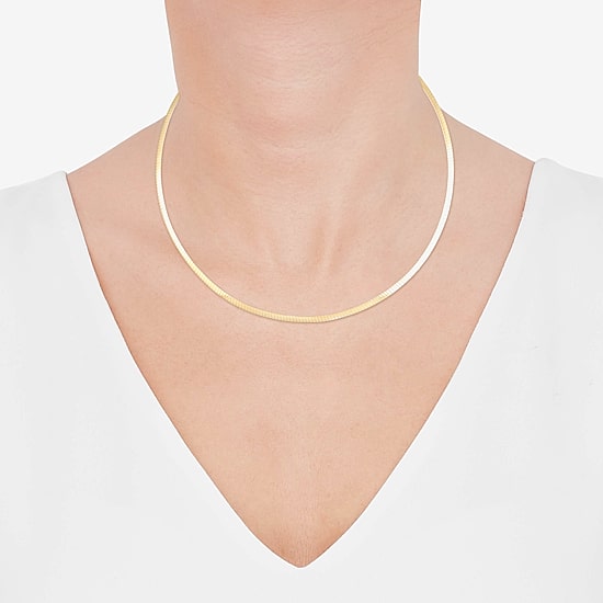 Limited Quantities! Womens 14K Gold 17 Inch Fashion Chain Necklace