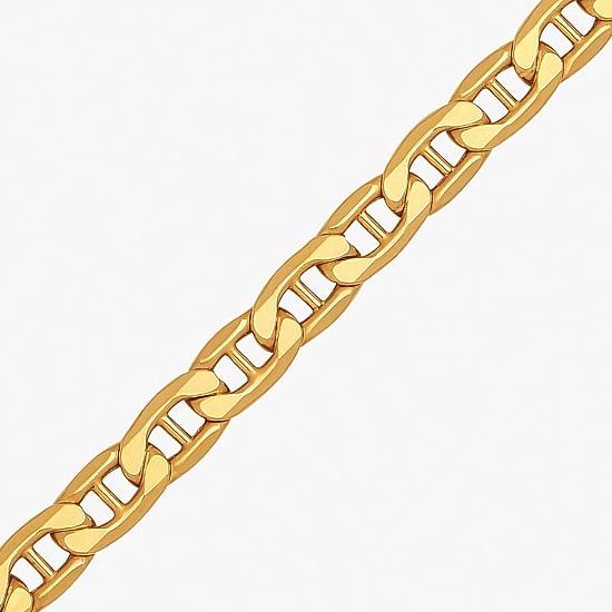 Limited Quantities! Mens 10K Gold 20 Inch Mariner Chain Necklace