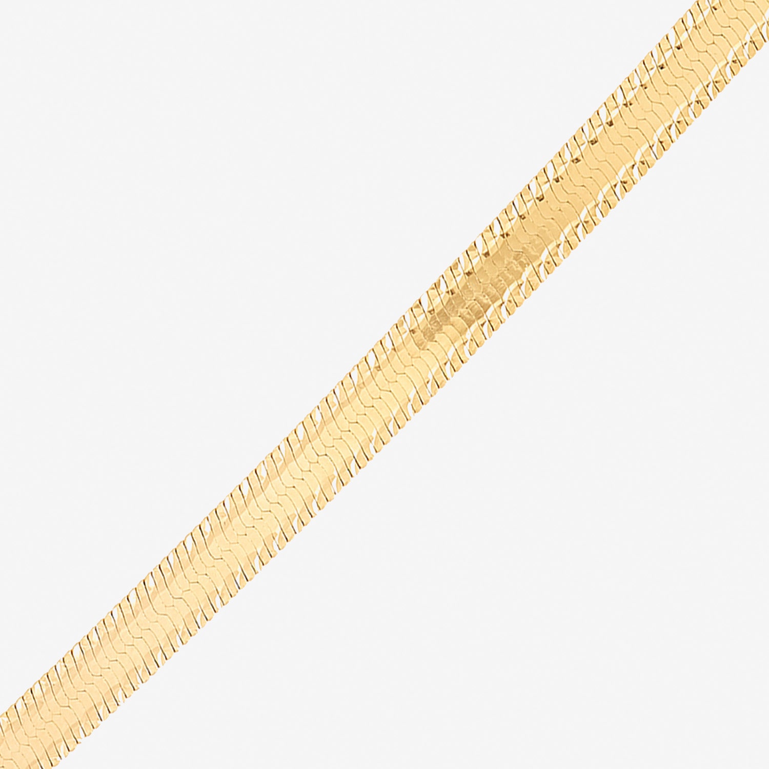 Limited Quantities! Womens 10K Gold 18 Inch Herringbone Chain Necklace
