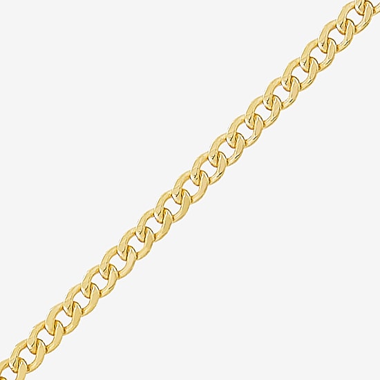 Limited Quantities! Womens 10K Gold 22 Inch Curb Chain Necklace