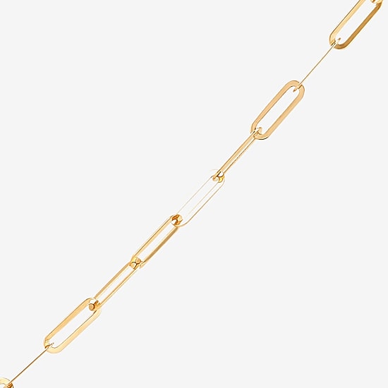 Limited Quantities! Womens 14K Gold 18 Inch Paperclip Chain Necklace