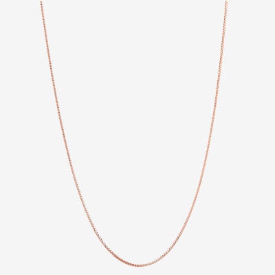 Limited Quantities! Womens 10K Gold 18 Inch Box Chain Necklace