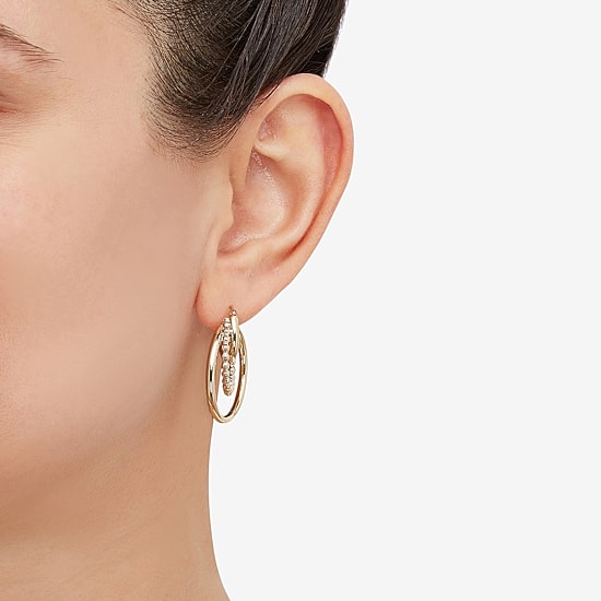 Limited Quantities! Womens 10K Gold Hoop Earrings