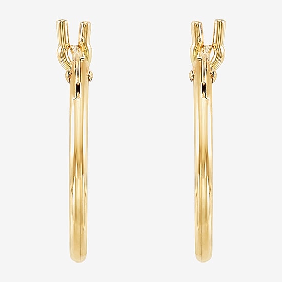 Limited Quantities! Girls 10K Gold 12mm Hoop Earrings
