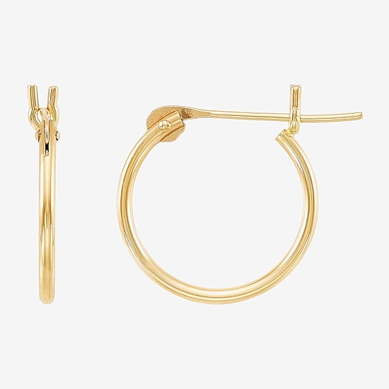 Limited Quantities! Girls 10K Gold 12mm Hoop Earrings