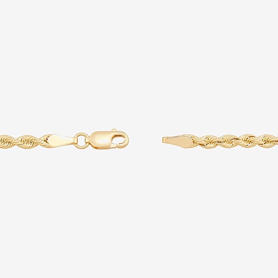 Limited Quantities! Womens 14K Gold 7.5 Inch Solid Rope Chain Bracelet