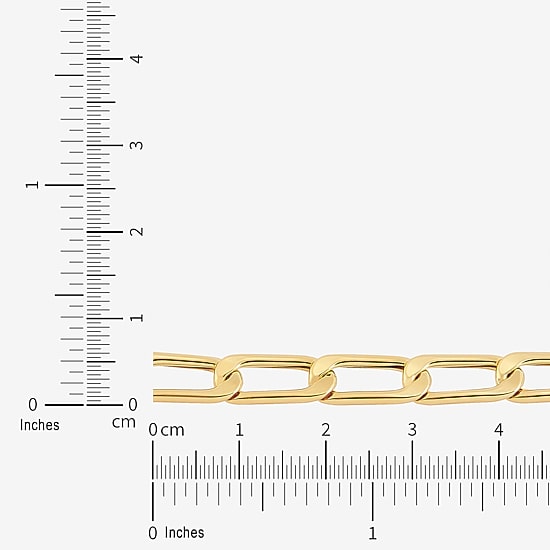 Limited Quantities! Womens 14K Gold 7.5 Inch Hollow Link Chain Bracelet