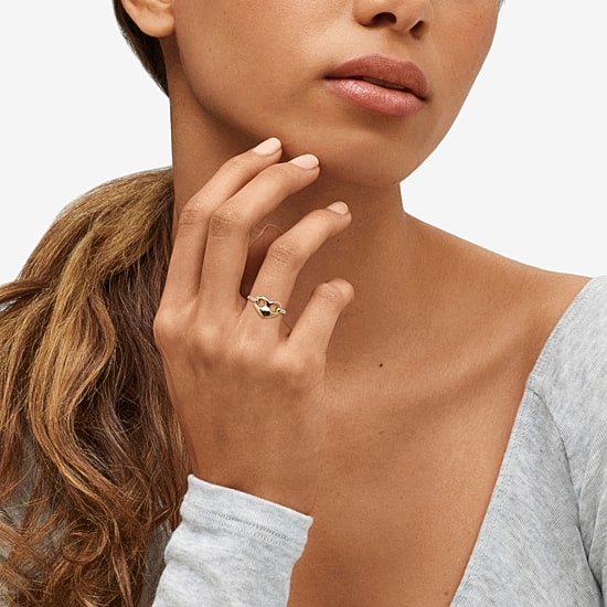 Limited Quantities! Womens 14K Gold Heart Band