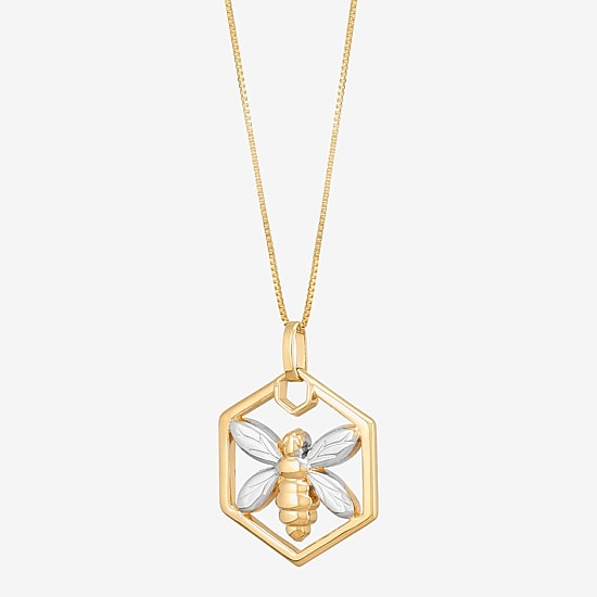 Limited Quantities! Womens 10K Gold 18 Inch Pendant Necklace