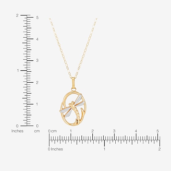 Limited Quantities! Womens 10K Gold 17 Inch Pendant Necklace