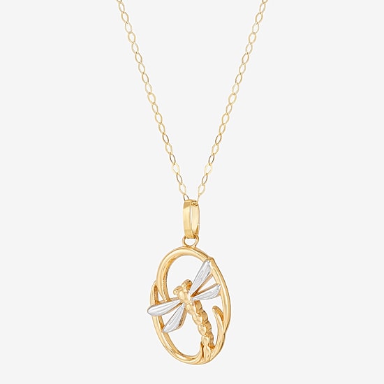 Limited Quantities! Womens 10K Gold 17 Inch Pendant Necklace