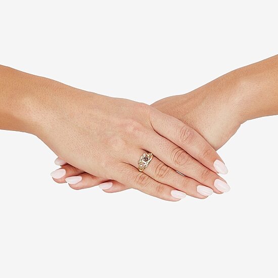 Limited Quantities! Quinceañera Womens 14K Gold Crown Cocktail Ring