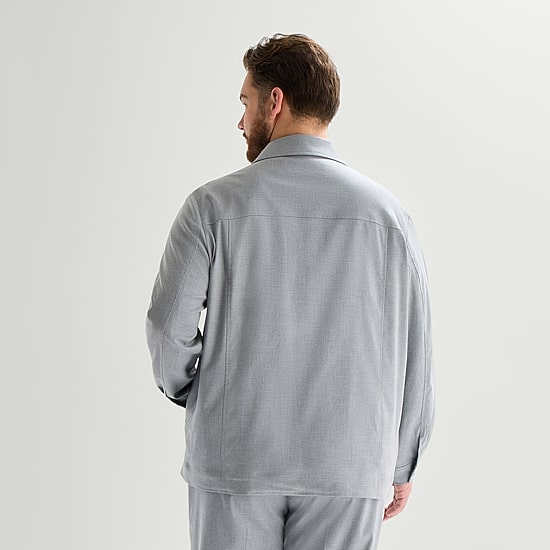 J. Ferrar Two Pocket Mens Lightweight Big and Tall Shirt Jacket