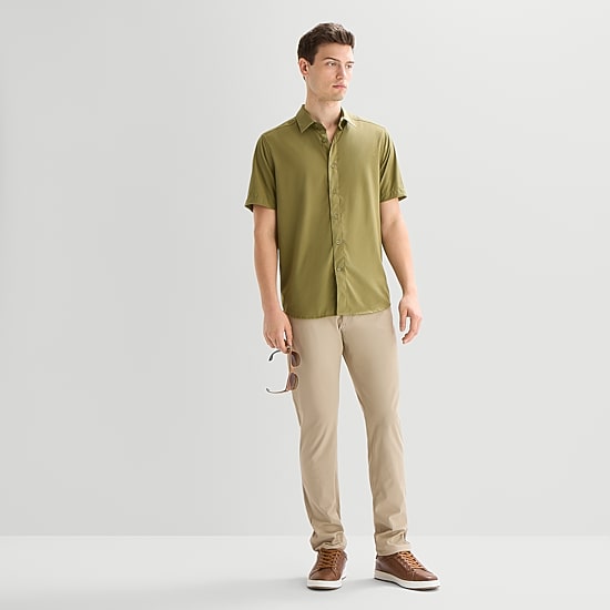 Stylus 5 Pocket Mens Regular Fit Flat Front Pant