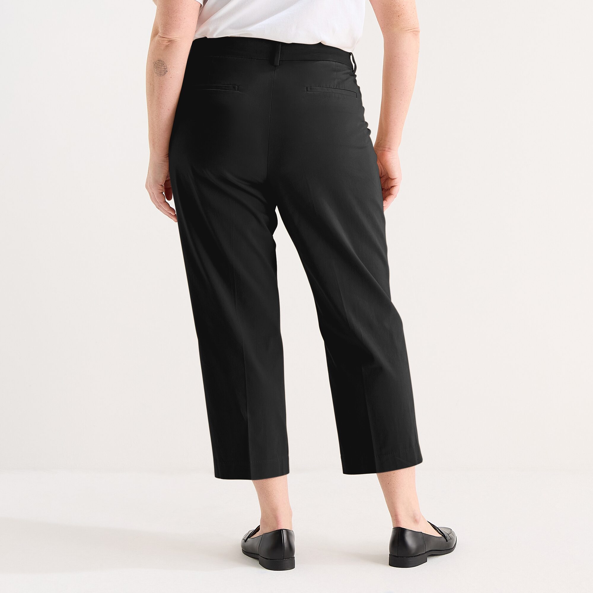 Liz Claiborne Emma Womens Plus Slim Mid Rise Flat Front Pant