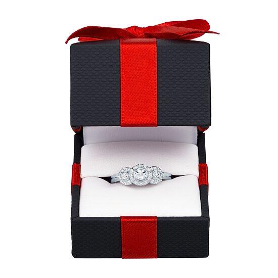 LIMITED TIME SPECIAL! 1/10 CT. T.W.  Diamond Ring in Sterling Silver